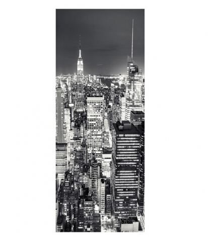 Sticker decorativ ușă 3D Autocolant ușă efect 3D realist Sticker ușă model New York în Noapte Autocolant adeziv ușă 78x200 cm Sticker ușă design urban nocturn Autocolant decorativ ușă peisaj urban Sticker ușă interior 3D Autocolant ușă peisaj New York noaptea Sticker ușă autoadeziv 3D Autocolant ușă efect vizual 3D [9]