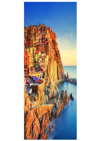 Sticker decorativ ușă 3D Autocolant ușă efect 3D realist Sticker ușă model Peisaj Santorini Grecia Autocolant adeziv ușă 78x200 cm Sticker ușă design peisaj grecesc Autocolant decorativ ușă peisaj mediteranean Sticker ușă interior 3D Autocolant ușă peisaj Santorini Sticker ușă autoadeziv 3D Autocolant ușă efect vizual 3D [2]