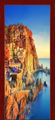 Sticker decorativ ușă 3D Autocolant ușă efect 3D realist Sticker ușă model Peisaj Santorini Grecia Autocolant adeziv ușă 78x200 cm Sticker ușă design peisaj grecesc Autocolant decorativ ușă peisaj mediteranean Sticker ușă interior 3D Autocolant ușă peisaj Santorini Sticker ușă autoadeziv 3D Autocolant ușă efect vizual 3D [4]