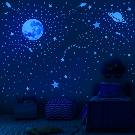 Sticker fosforescent luna [4]