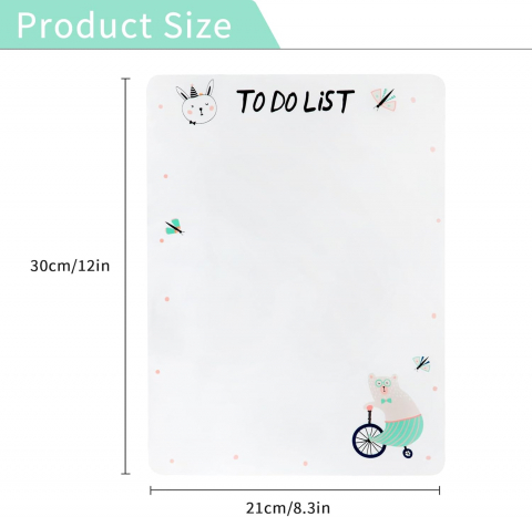 Sticker Magnetic To Do List – Organizare Task-uri, Planner & Desen pentru Frigider [8]