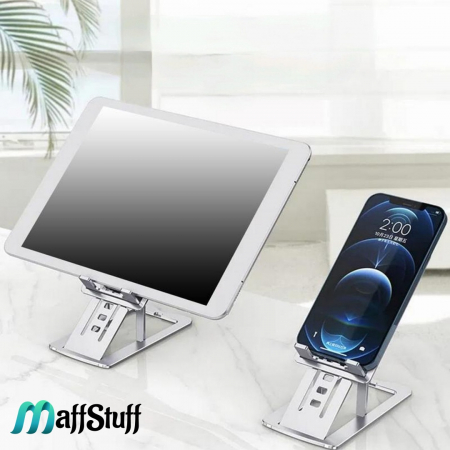 Suport birou din aluminiu pentru telefon sau tableta