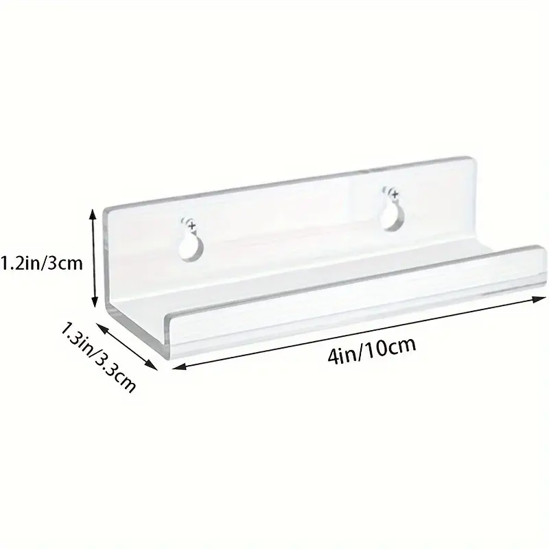 Set 4 Suporturi Poliță PVC – Prindere cu Șuruburi sau Bandă Dubluadezivă Inclusă [1]