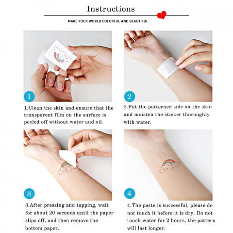 Tatuaje Fosforescente Autocolante – Stickere Temporare Glow, Ușor de Aplicat & Rezistente [12]