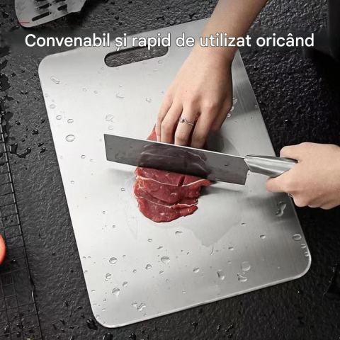 Toate produsele - tocator bucatarie inox 304 antimicrobian argintiu MaffStuff