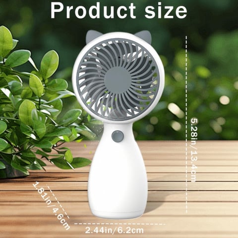 Ventilator Portabil de Mână sau Birou – Puternic, Silențios, Reîncărcabil USB, cu Șnur [17]