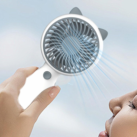 Ventilator Portabil de Mână sau Birou – Puternic, Silențios, Reîncărcabil USB, cu Șnur [8]
