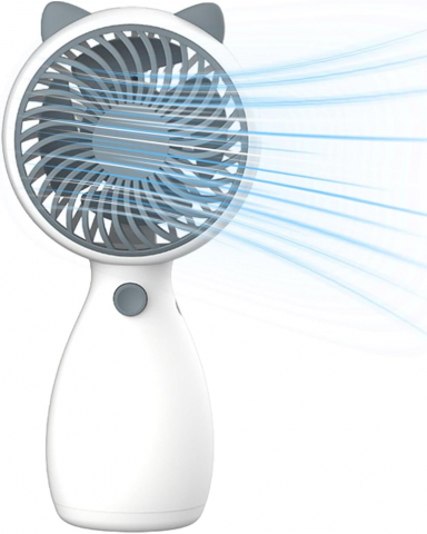 Ventilator Portabil de Mână sau Birou – Puternic, Silențios, Reîncărcabil USB, cu Șnur [9]