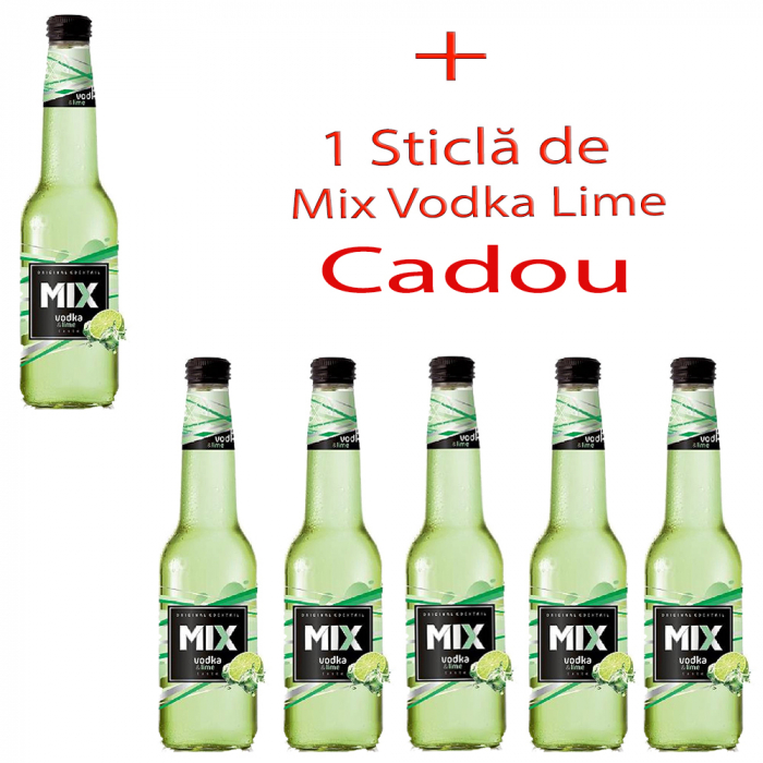 6 Sticle La Pret De 5 Mix Vodka Lime 033 L [1]