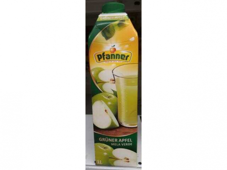 Suc Fara Acid - Bautura Suc Mere Verzi Pfanner 1L - Suc Fara Acid - MagazinBauturiOnline.ro