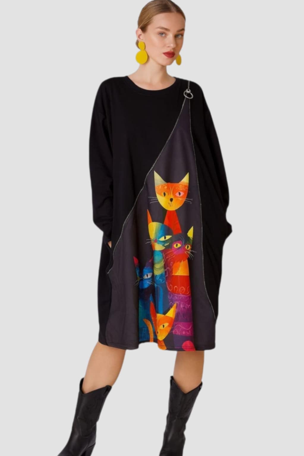 Rochie bumbac pisici