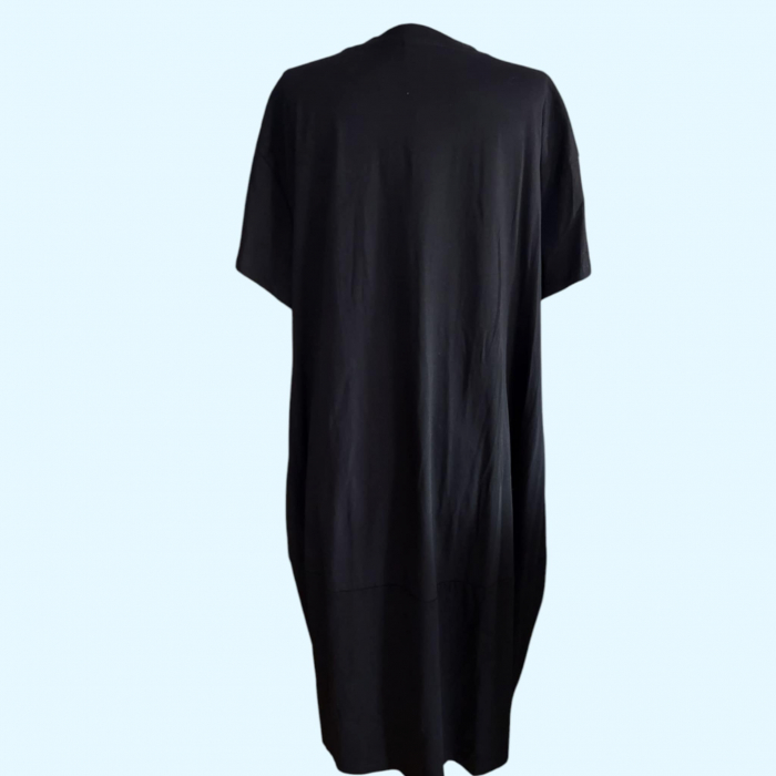 Rochie din Bumbac cu Insertii Colorate si Snur Tip Desigual [2]