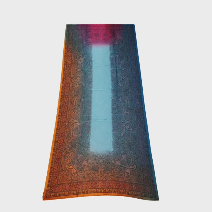 Esarfa lunga  din matase cu design  elegant in degrade [3]