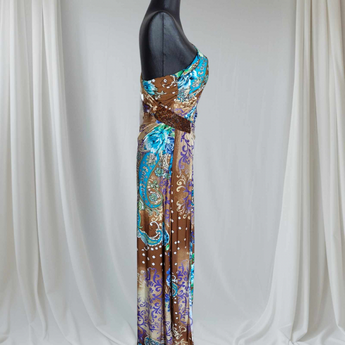 rochie-de-vara-lunga-din-lycra-cu-banda-paiete-in-talie [3]