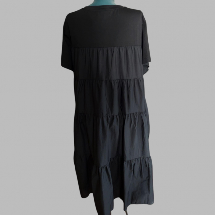 Rochie din bumbac cu volane si floare cusuta [2]