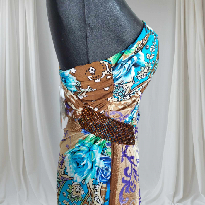 rochie-de-vara-lunga-din-lycra-cu-banda-paiete-in-talie [2]