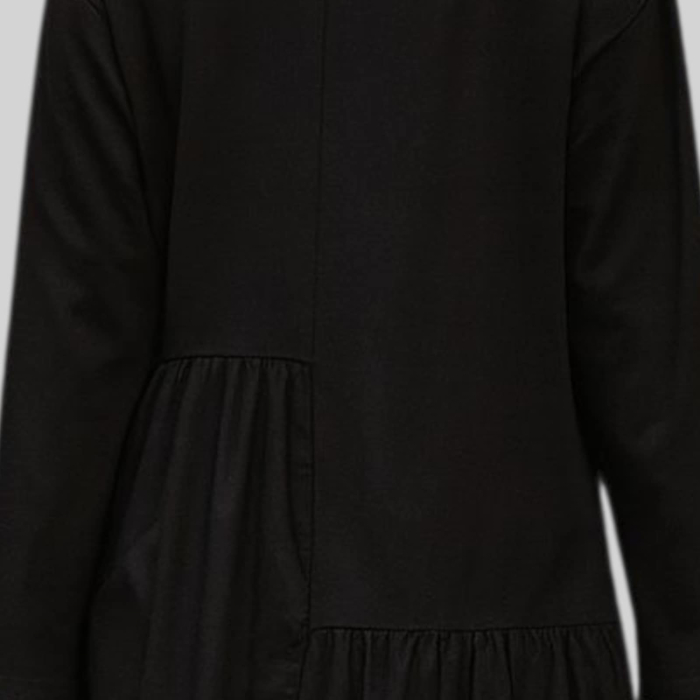 Rochie Eleganta Neagra din Bumbac si Dantela cu Flori si Paiete [5]