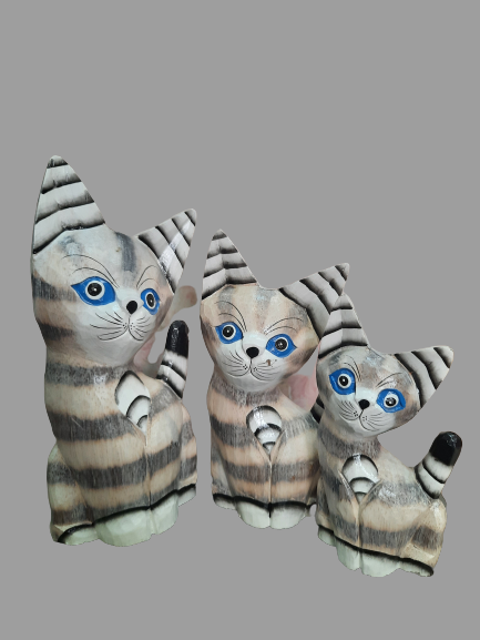 Statueta pisica ochi albastri [2]