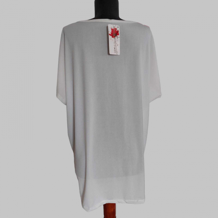 bluza pentru vara cu desen pisica portocalie marime mare [2]