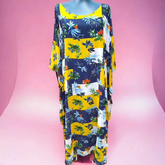 Rochie Tip Poncho Colorata din Voal [2]