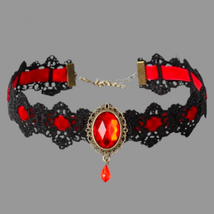 choker-elegant-din-dantela-cu-piatra-pe-mijloc [2]