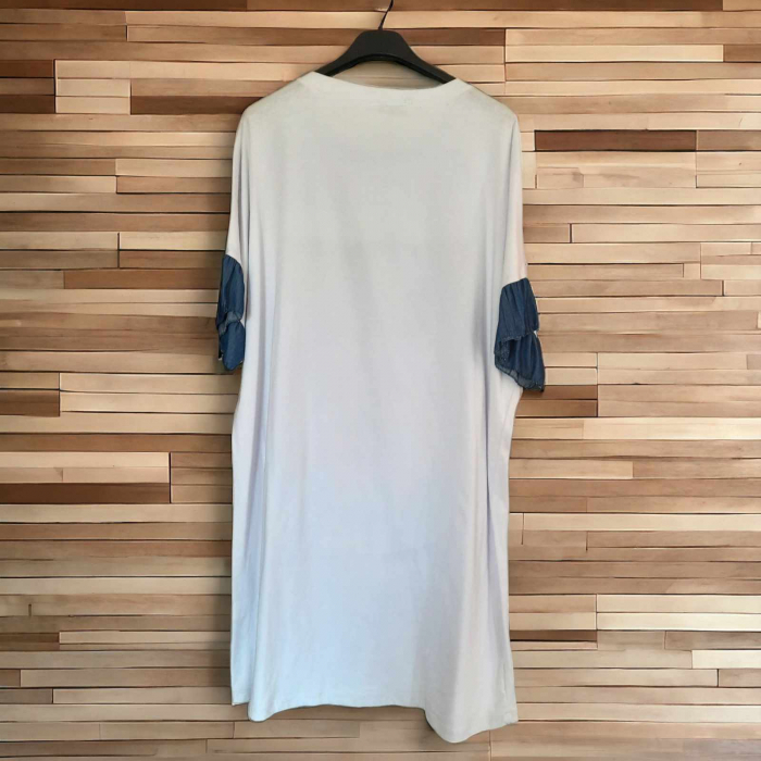 rochie din bumbac cu imprimeu fata [4]