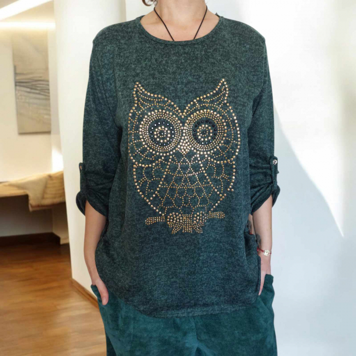 bluza-cu-model-bufnita-din-margele-aurii [3]