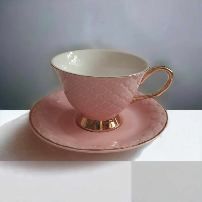 cescuta si farfurioara eleganta pentru ceai cafea [3]