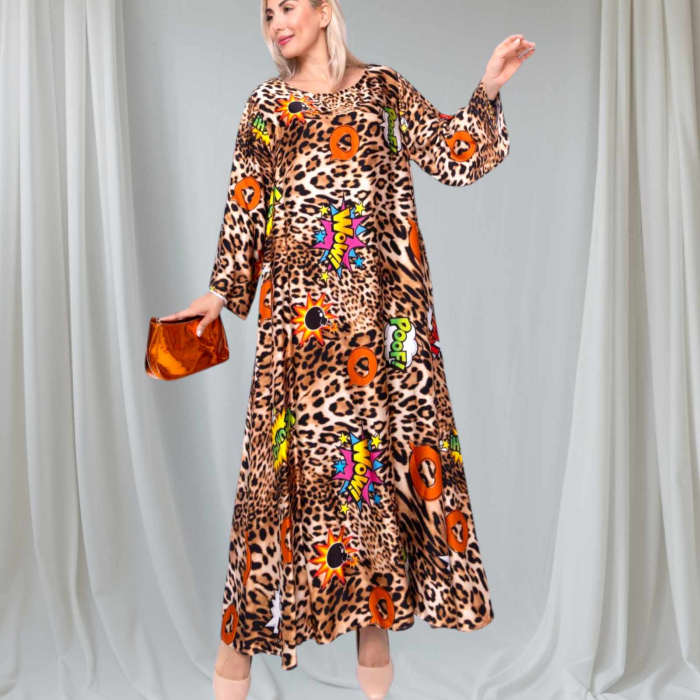 rochie-lunga-din-satin-cu-model-si-animal-print [1]