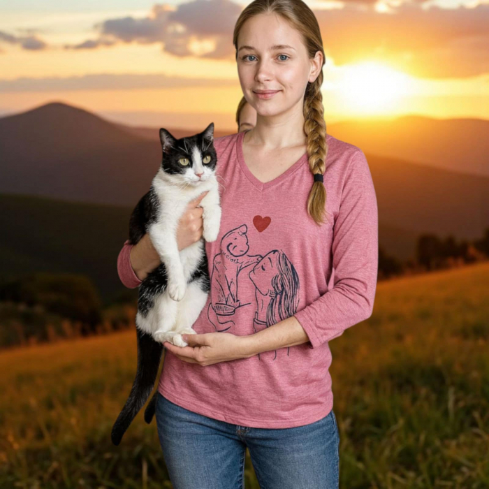 Bluza cu anchior si desen pisica si fetita [1]