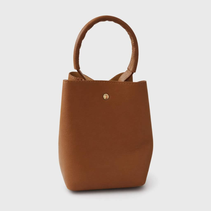 Geanta inalta maro din piele naturala  si portofel [2]