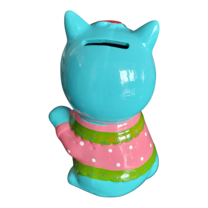 Pusculita din ceramica in forma de pisica [2]