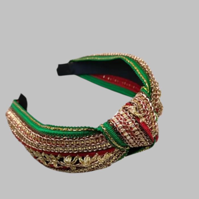 Bentita pe suport dur si material textil cu fir lame tip turban [2]