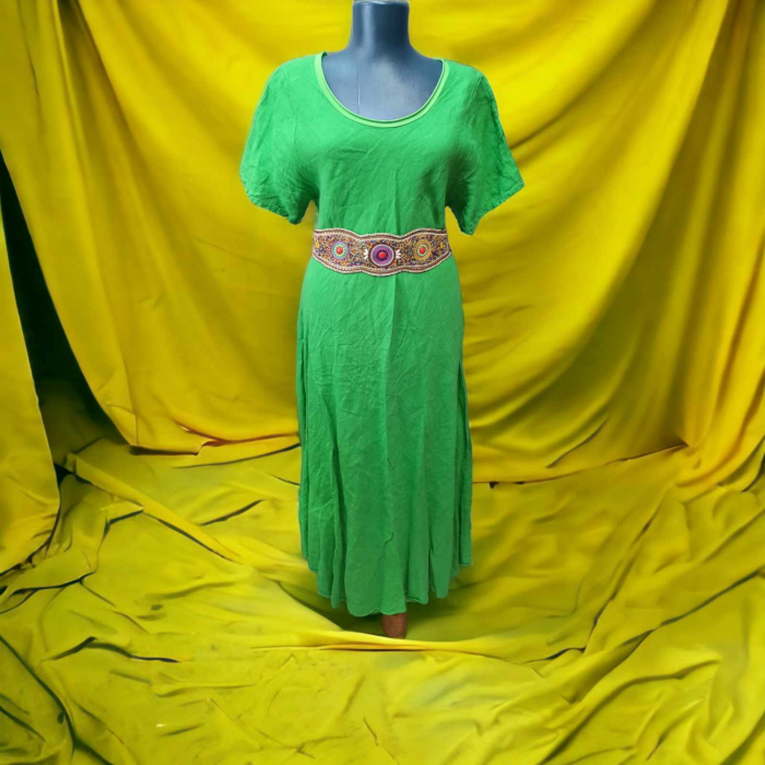 Rochie de Vara Lunga din In Asimetrica [2]