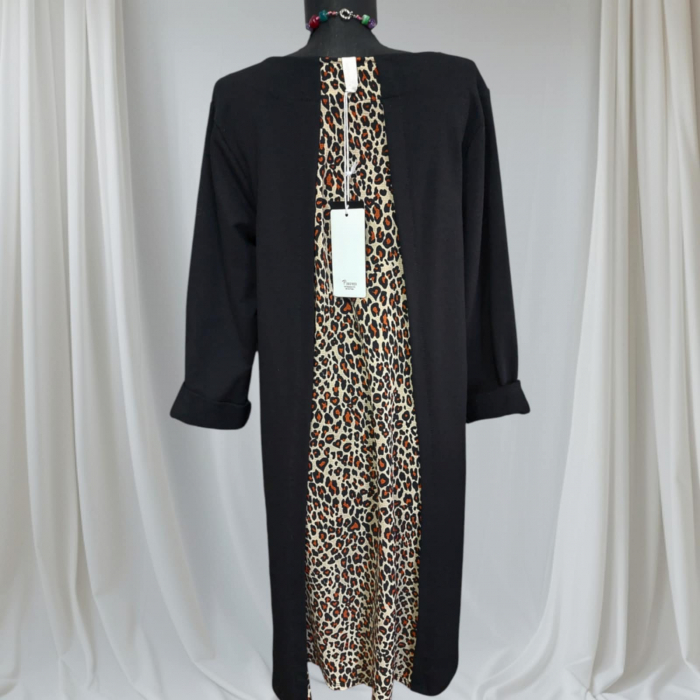 rochie-neagra-din-bumbac-cu-imprimeu-animal-print [2]