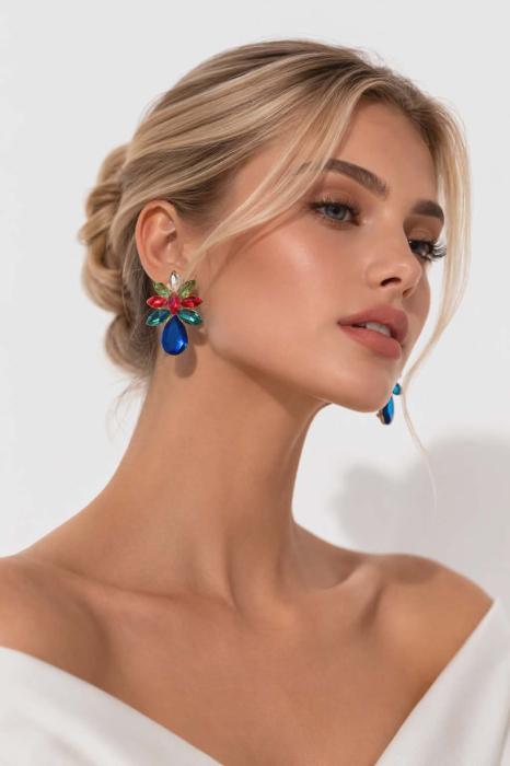 Cercei eleganti din pietre colorate [2]