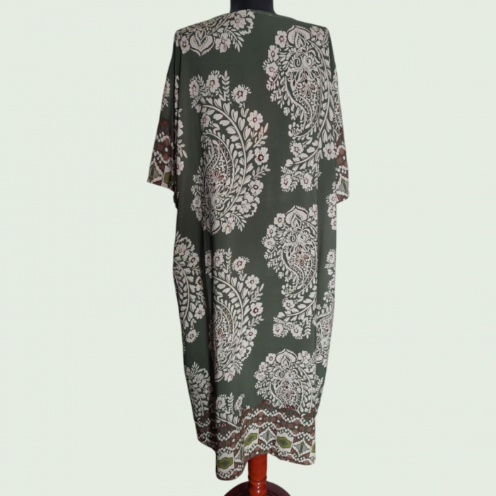 Rochie din Vascoza in Forma de Lalea cu Buzunare Laterale [2]