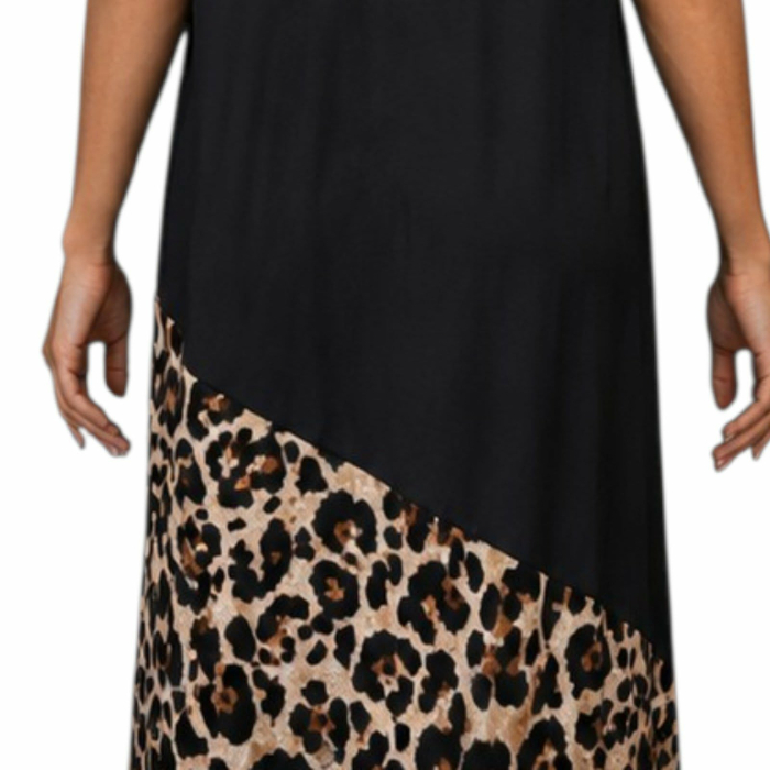 Rochie lunga de vara cu imprimeu animal print [3]