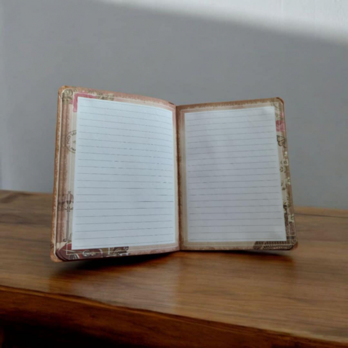 Agenda cu Coperti Stil Vintage si Foi Dictando [2]
