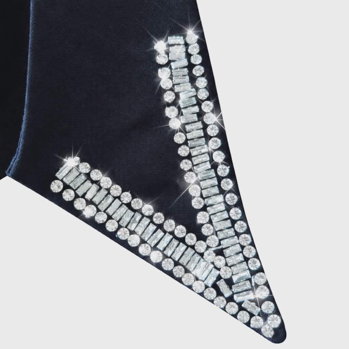 Guler ascutit elegant detasabil cu pietre argintii [2]