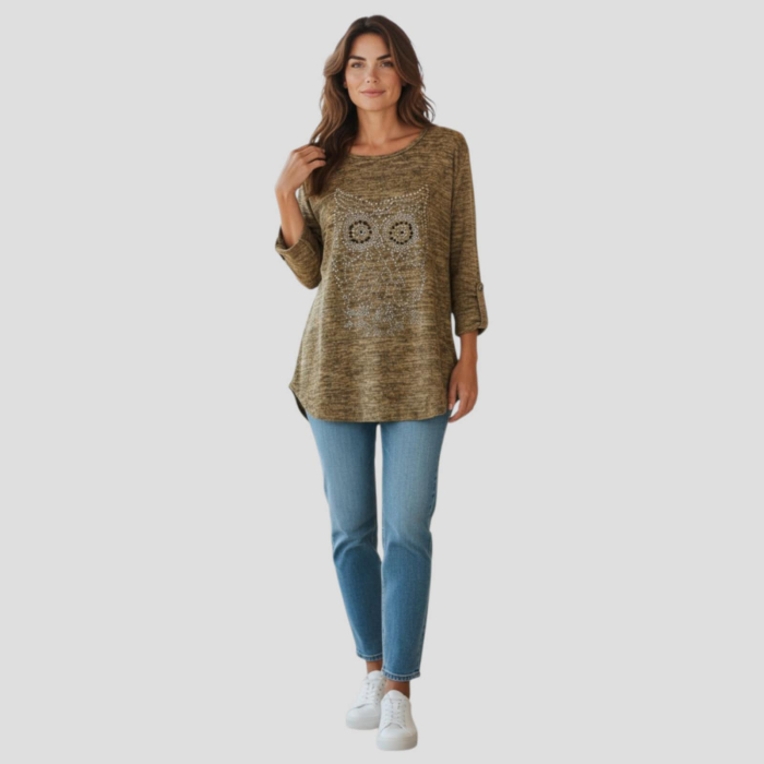 bluza-cu-model-bufnita-din-margele-aurii [4]