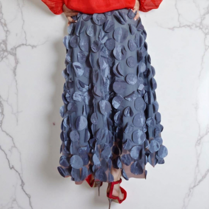 Bluza de Vara din Bumbac Stranse in Talie si Guler Tunica [5]