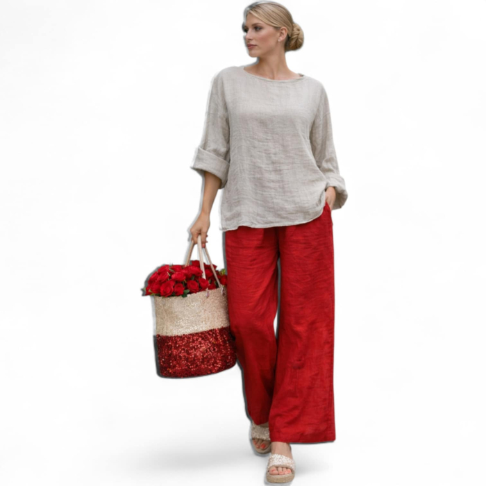 bluza de vara din in cu nasturi pe fata [2]