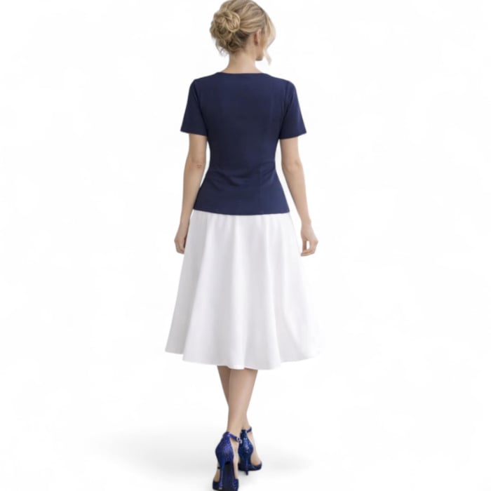 Bluza de Vara Office cu Accesoriu Metalic [3]