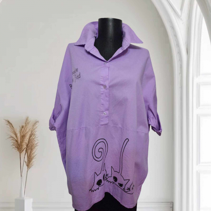 Bluza-din-Bumbac-cu-Desene-Trei-Pisici-Negre [4]