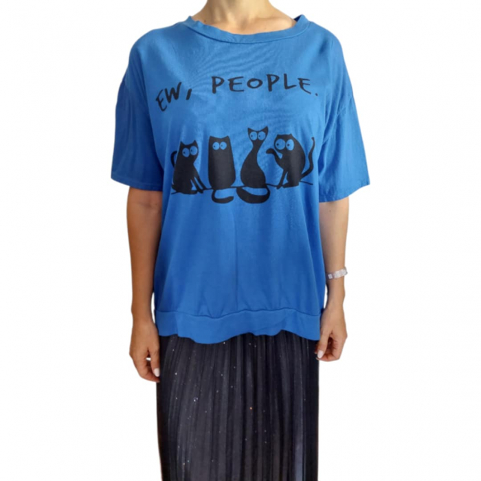 Bluza din bumbac si desene pisici [4]