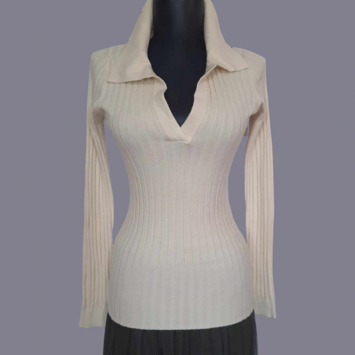 bluza tip camasa tricotata cu dungi [2]