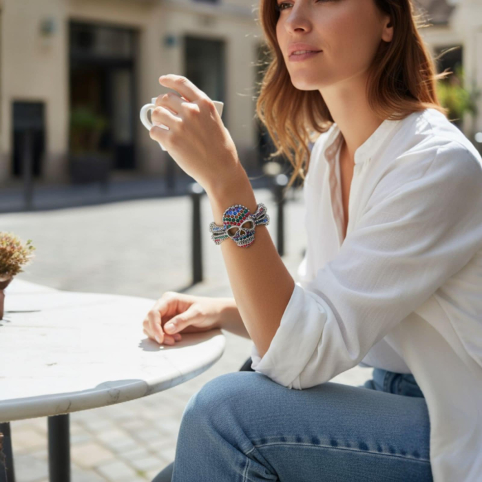 Bratara ''catusa'' cu cap de mort [1]