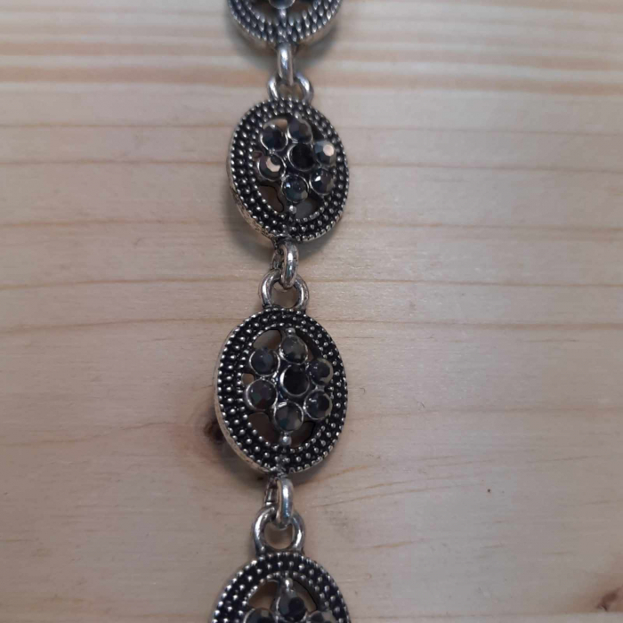 bratara din metal gablont cu pietre marcasite [3]