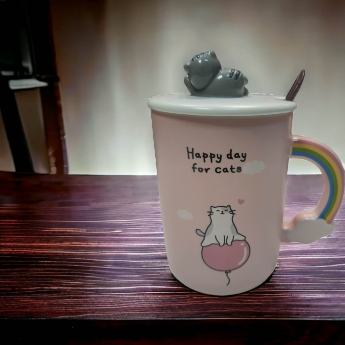 cana pisica din ceramica pentru ceai/cafea [3]